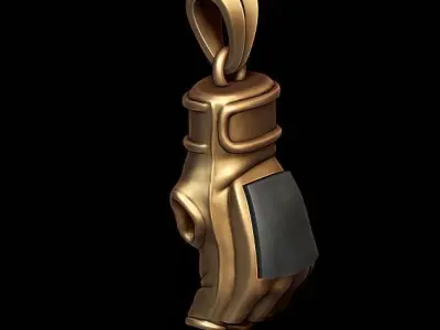 mma gloves pendant 3D print model
