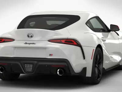 Toyota Supra GR 2020 Detailed Interior 3D model