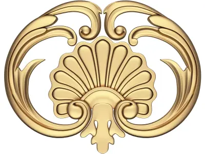 Shell Corbel 07 Low-poly 3D model