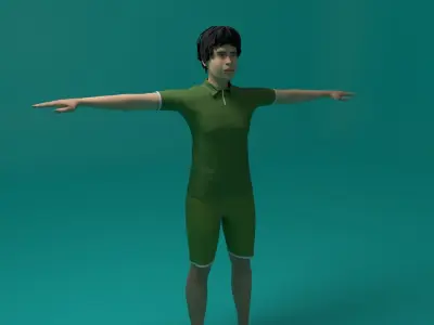 Tennis Player Man 3D model purchase