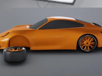 PORSCHE 911 CARRERA 4S  3D print model