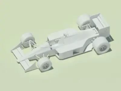 Detailed model of McLaren MP4-4 3D model
