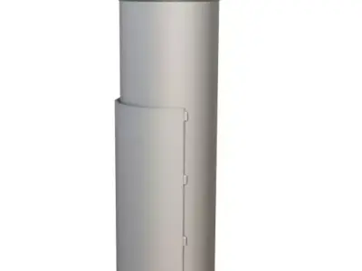 Exhaust Muffler Low-poly 3D model