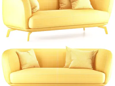 LEOLUX LX sofa Low-poly 3D model