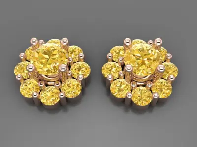 Earrings Luxury 3D print model