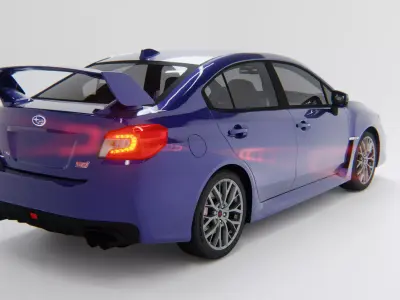 Subaru WRX STi Elite Tuners Edition 2018 Low-poly 3D model