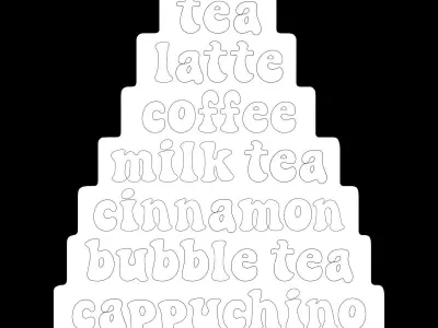 CoffeeShop Neon Signs 3D model