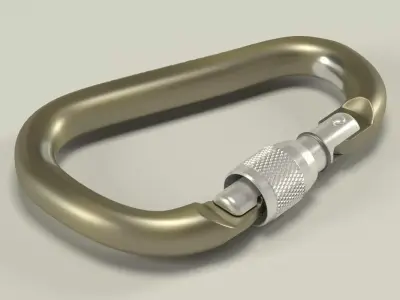 Climbing carabiner 3D model