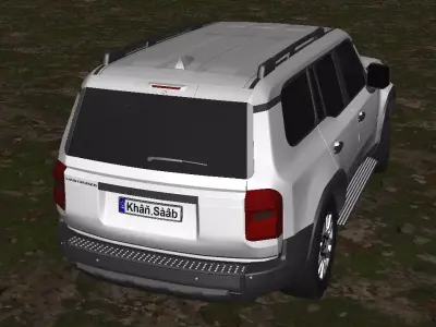 Toyota land cruiser Low-poly 3D model