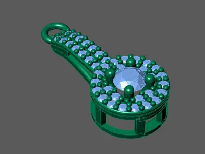 Women Pendants 3DM STL Pendant Renders Details 3D print model 3D print model