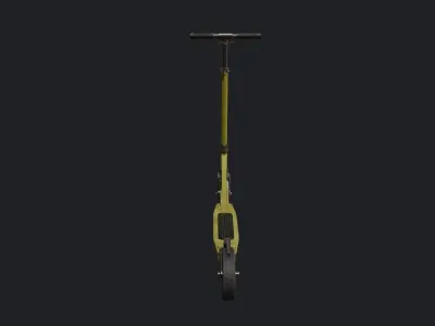 Yellow Scooter - Kick Scooter - Kids Scooter - Small Scooter Low-poly 3D model