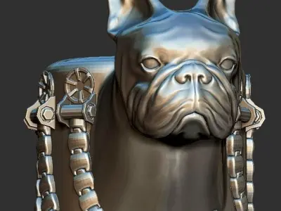 Bulldog penholder 3D print model