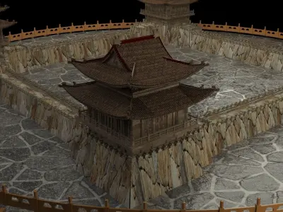 chinese ancient house   3D model