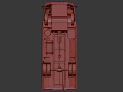 Truck 3d lowpoly design Low-poly 3D model