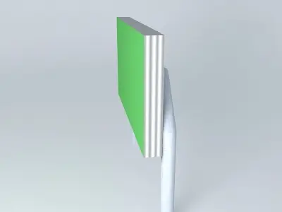 EDIT ME! Freeway sign 3 Free 3D model