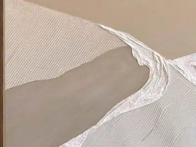 Plaster Two Photo Frame 406 Low-poly 3D model