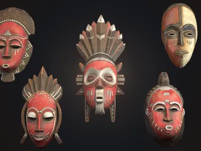 African mask collection