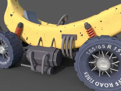 banana car 3D model