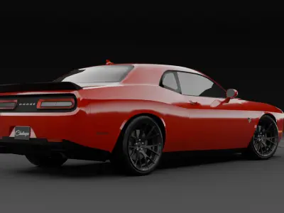 Dodge Challenger SRT Hellcat Low-poly 3D model