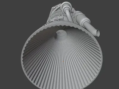 Rocket Engine - Realistic 3D model