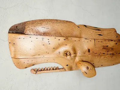 Hand-Carved Sperm Whale 5 3D model