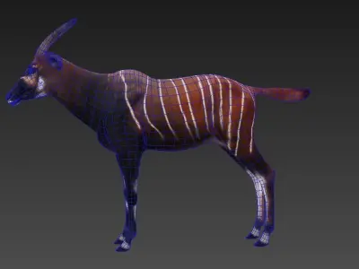 antelope Low-poly 3D model