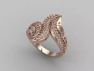 Women Ring STL Womens Ring 3d models 3D print model 3D print model 4