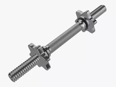 Dumbbell handle 3D model