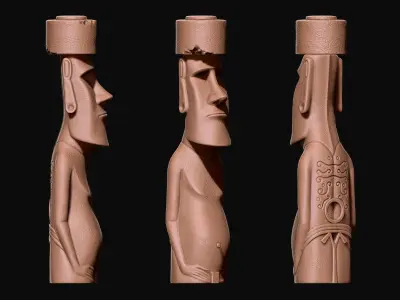 Moai Paro - Ahu Te Pito Kura 3D print model
