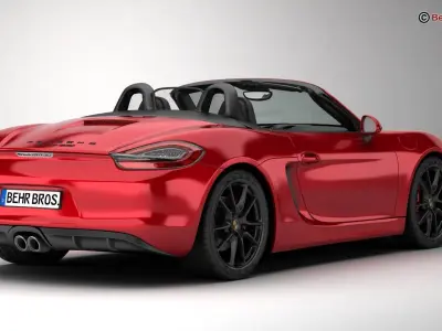 Porsche Boxster GTS 2015 3D model
