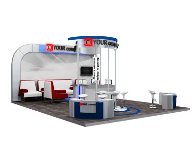 Booth Exhibition Stand a579a 3D model