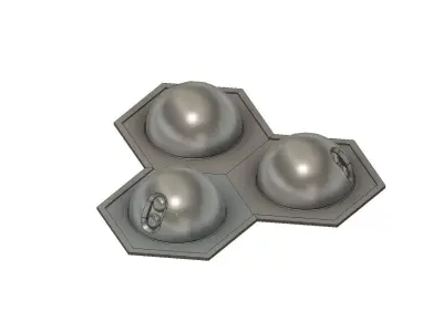Anti Missle Laser battery Free 3D print model