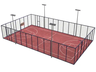 Basketball Field 3D model