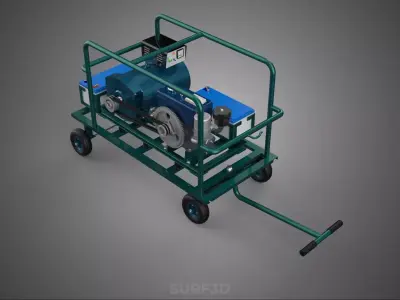 ROADSIDE MOBILE ELECTRIC VEHICLE EV CAR CHARGER GENERATOR DIESEL 3D model