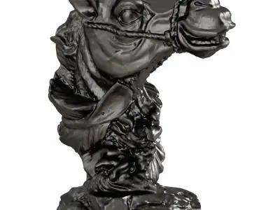 Camel Head Statue 3D model