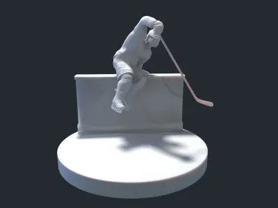 HOCKEY PLAYER POSE 5 MODEL NO TEXTURE 3D print model