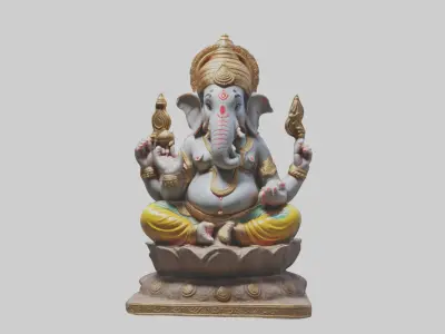 Ganeshastatue Model Low-poly 3D model