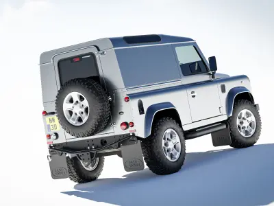 Land Rover Defender 90 Hardtop 2014 3D model