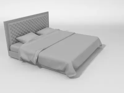 bed for relax luxury 3D model