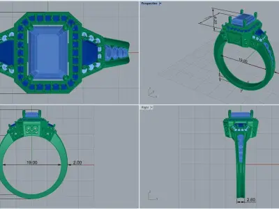 ring code 64 3D print model