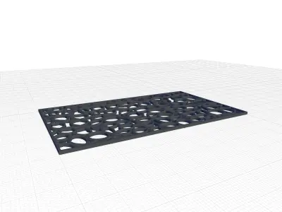 Loop Utility Outdoor Door Mat 3D model