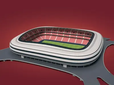 Generic Soccer Stadium 3D model