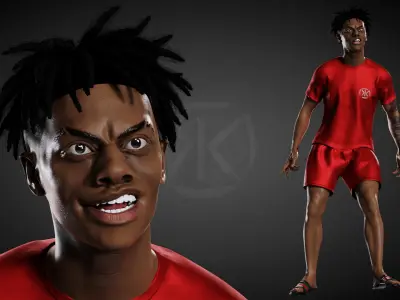 iShowSpeed Low-poly 3D model