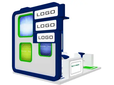 Booth Exhibition Stand a 28 3D model