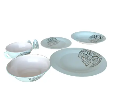 Maori Plates 3D model
