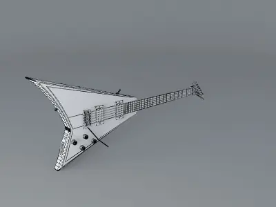 Jackson Randy Rhoads model guitar Free 3D model