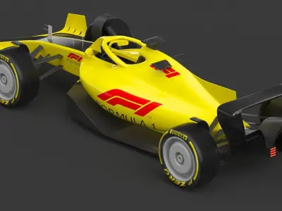 Formula 1 F1 Race Car  3D model