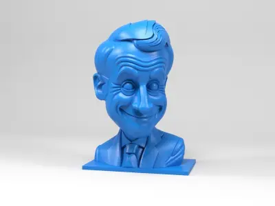 Emmanuel Macron caricature 3D print model