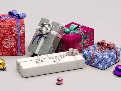 Collection Christmas Gifts 3D model