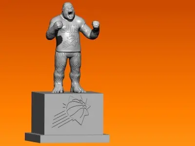 NBA - PHOENIX SUNS BASKETBALL MASCOT STATUE - 3D PRINT 3D print model